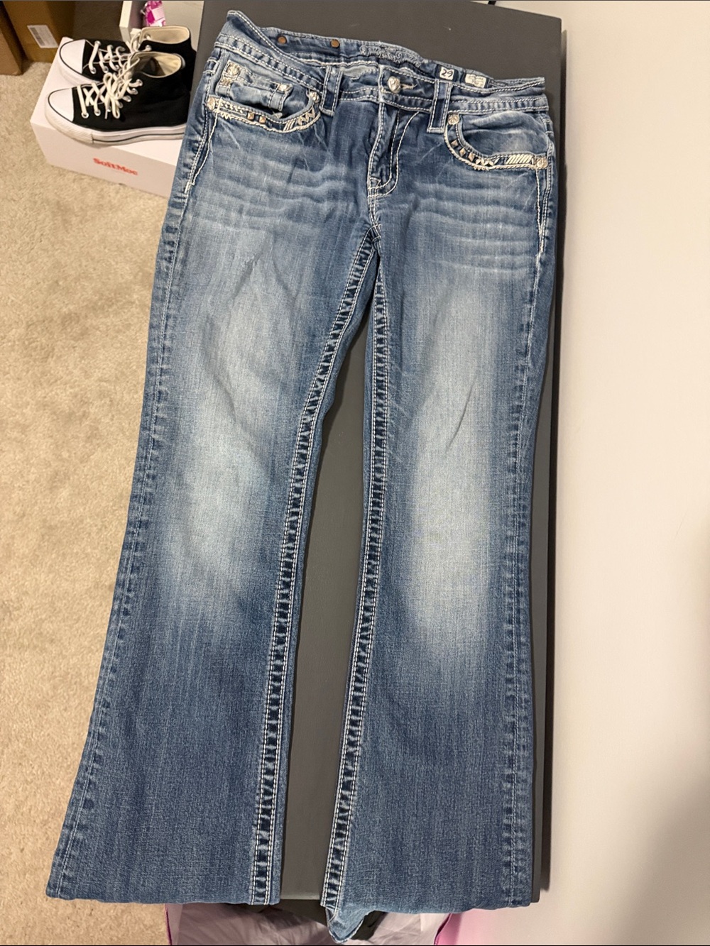 Womenโs Miss Me Bootcut Jeans